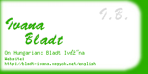 ivana bladt business card